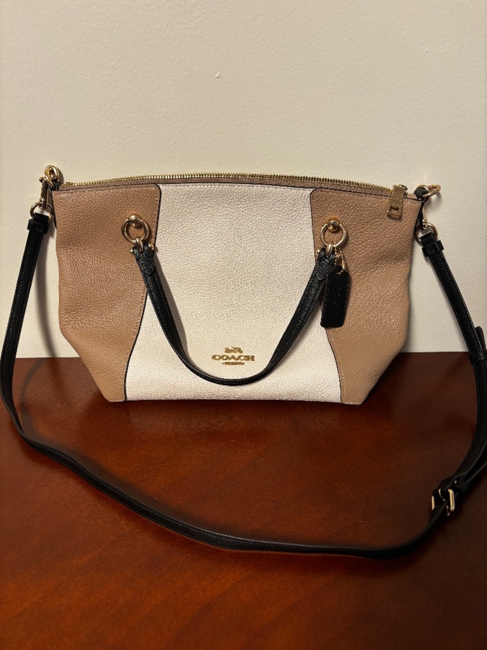 Coach Kacey Satchel in Chalk Multi (Colorblock)